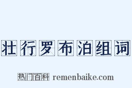 壮行罗布泊组词是什么意思的图片